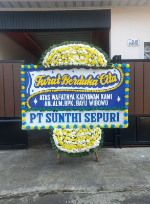 Papan Bunga Duka di Tinada